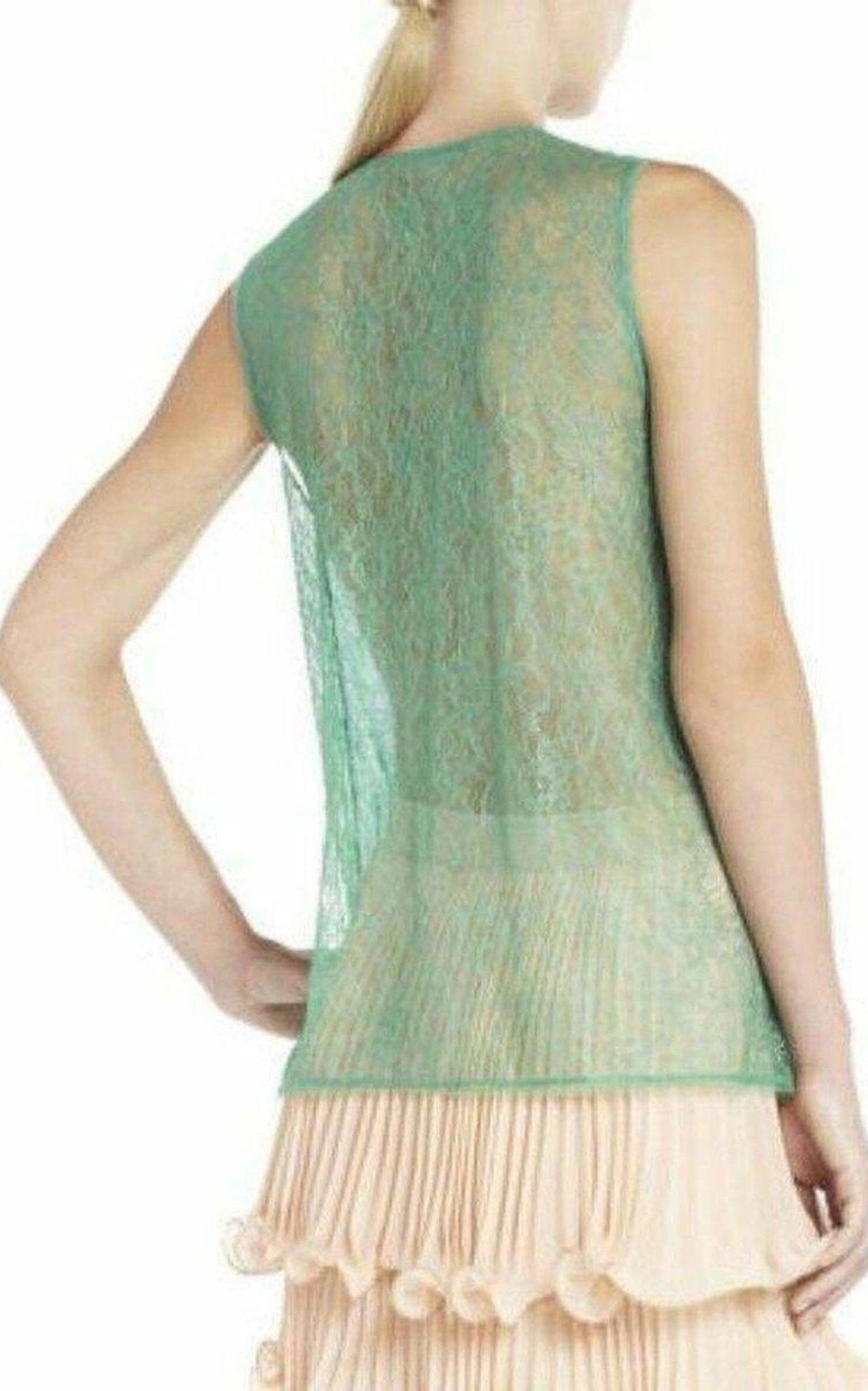 BCBGMAXAZRIA Steacy Sheer Lace Top - Runway Catalog