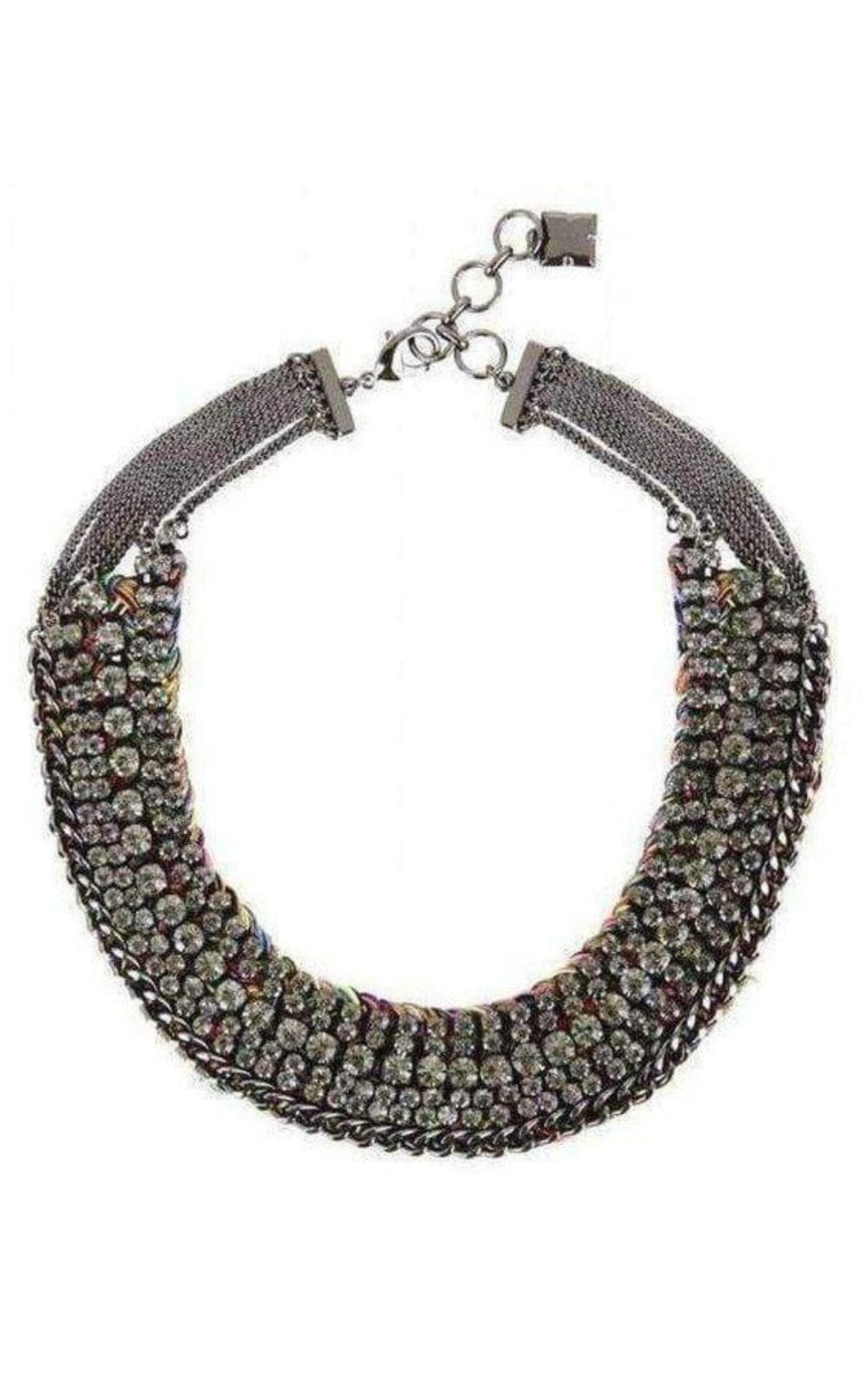 BCBGMAXAZRIA Stone and Thread Collar Necklace - Runway Catalog