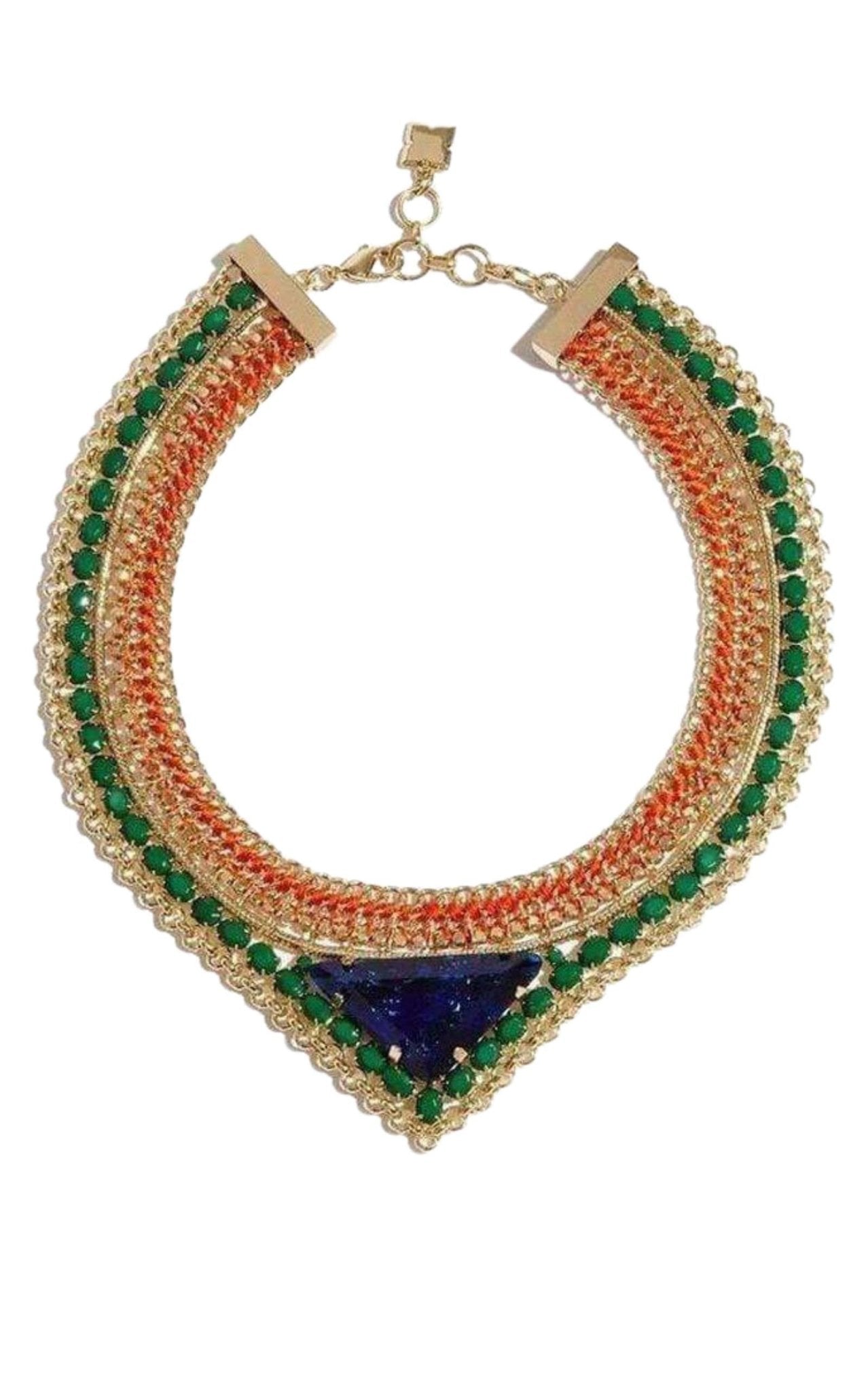BCBGMAXAZRIA Stone Tribal Malachite Combo Necklace - Runway Catalog
