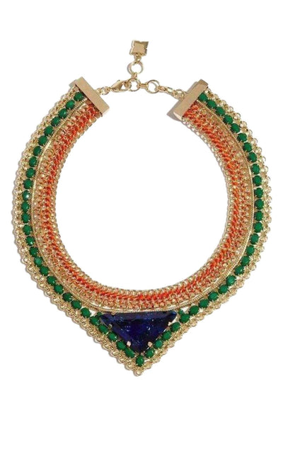 BCBGMAXAZRIA Stone Tribal Malachite Combo Necklace - Runway Catalog