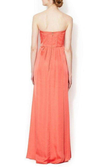 BCBGMAXAZRIA Strapless Fitted Bustier Slit Dress - Runway Catalog