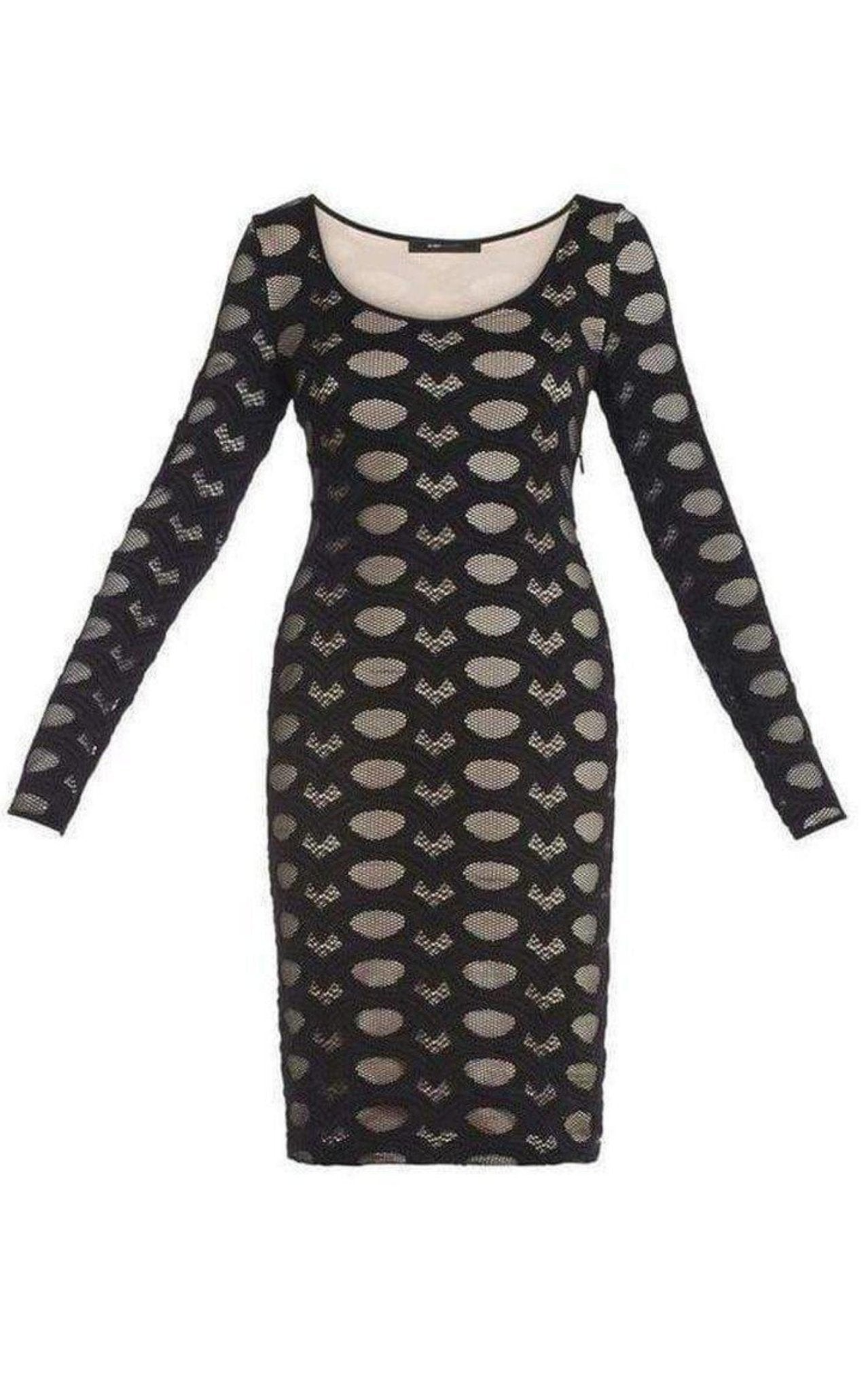 BCBGMAXAZRIA Tanya Long Sleeve Lace Dress - Runway Catalog
