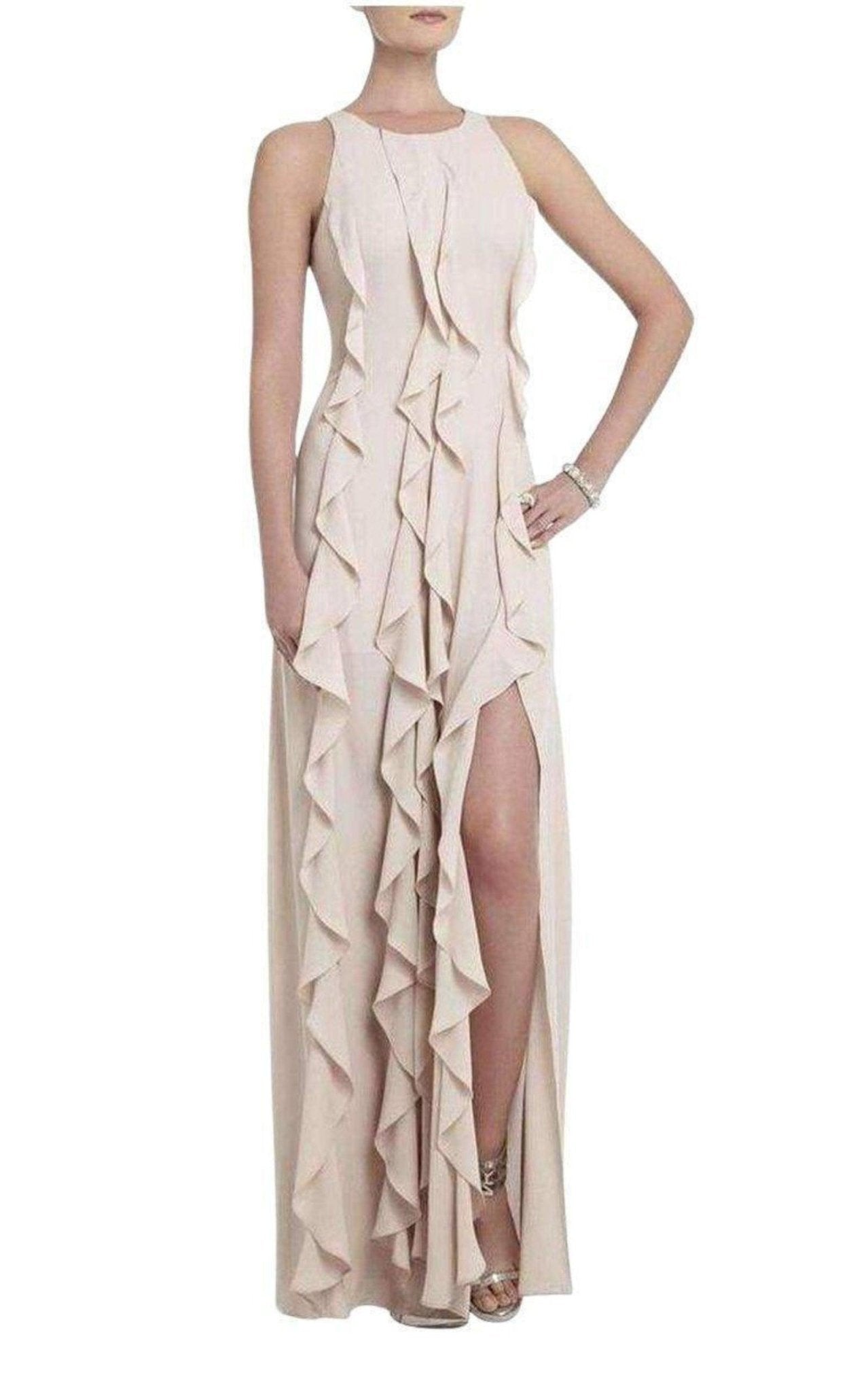 BCBGMAXAZRIA Tess Cascading Ruffle Dress - Runway Catalog