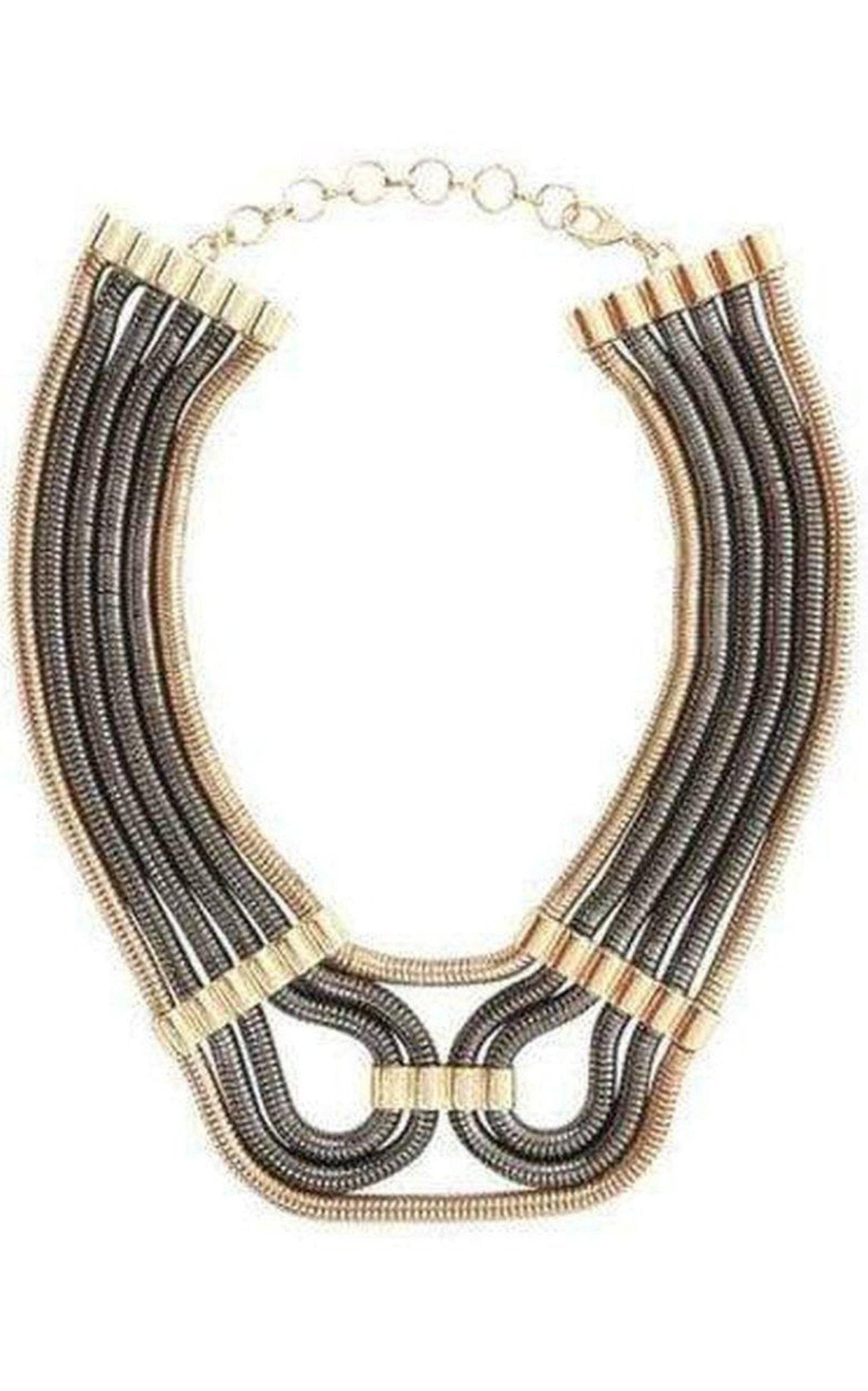 BCBGMAXAZRIA Two - Tone Chain Statement Necklace - Runway Catalog