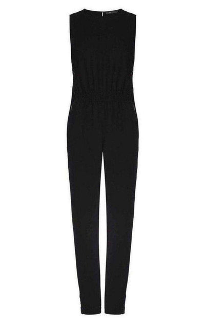 BCBGMAXAZRIA Victorya Lace Side Paneles Jumpsuit - Runway Catalog