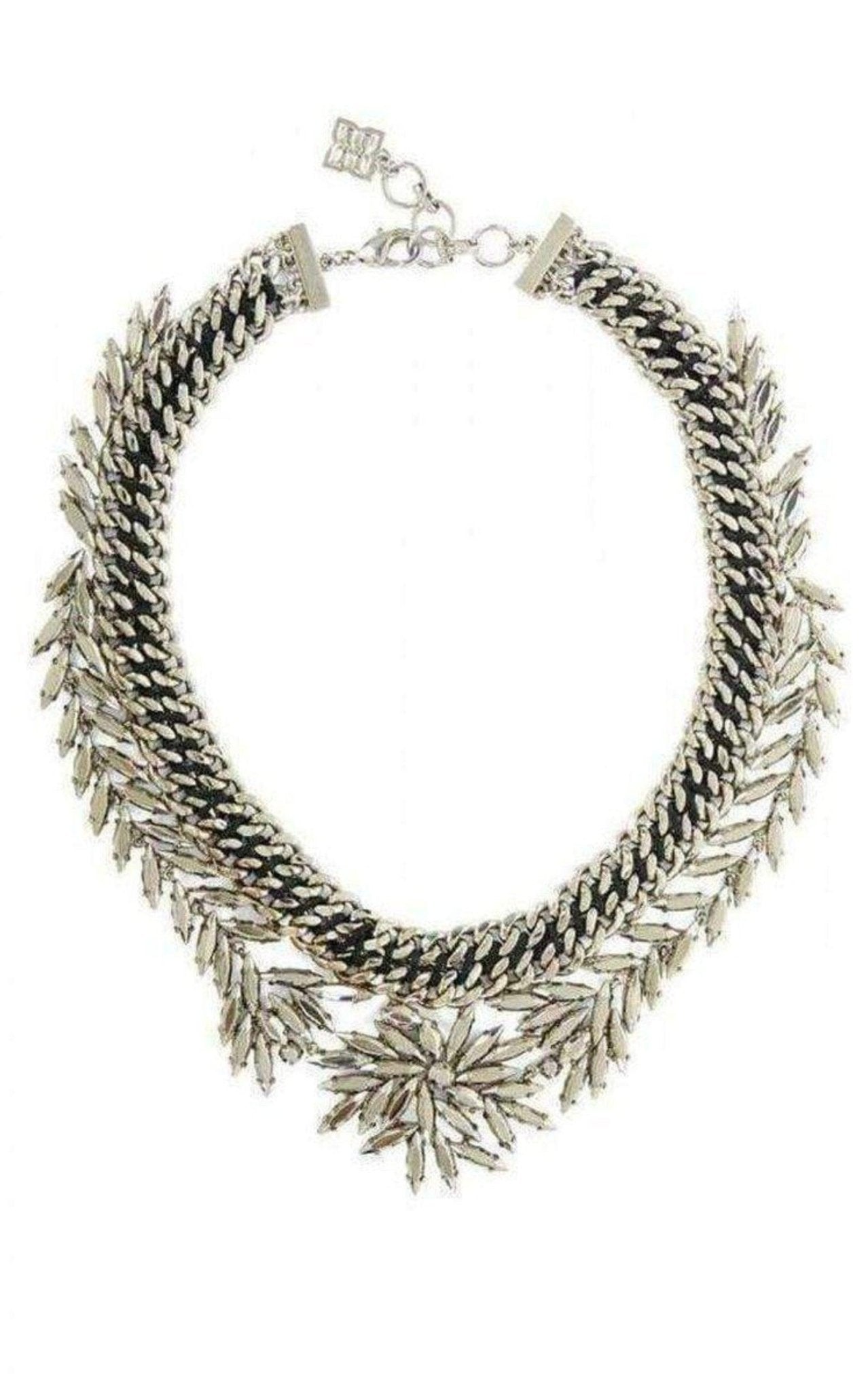 BCBGMAXAZRIA Woven Leaf Necklace - Runway Catalog