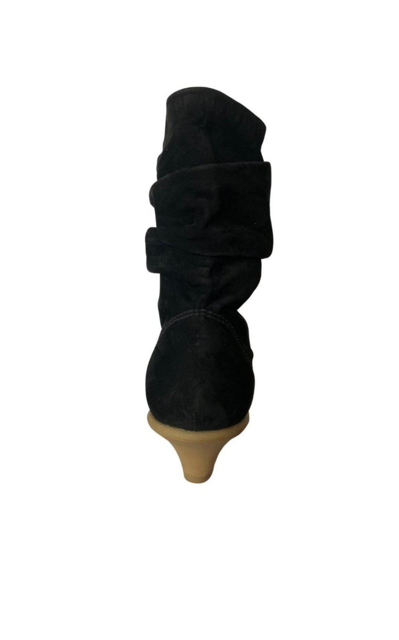  BCBGMAXAZRIABlack Comfortable Leather Boots - Runway Catalog
