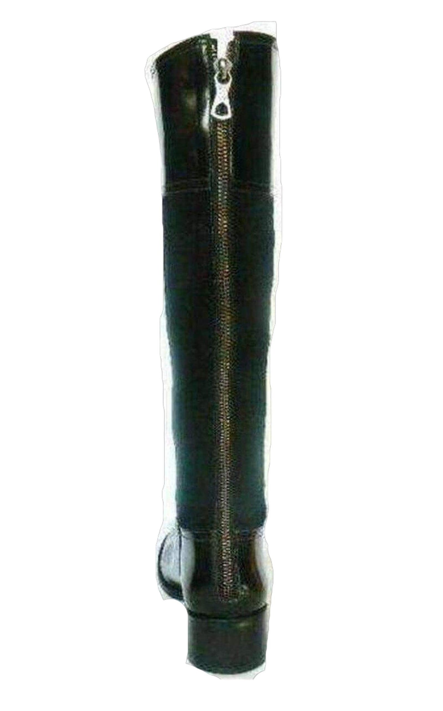  BCBGMAXAZRIABlack Leather Knee High Lorraine Boots - Runway Catalog