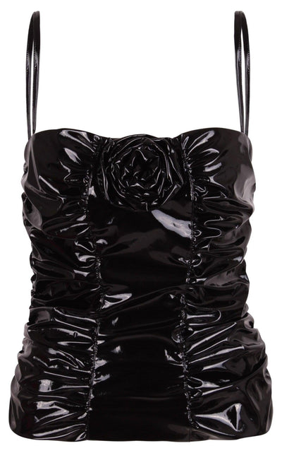 Blumarine Corsage Ruched Top - Runway Catalog