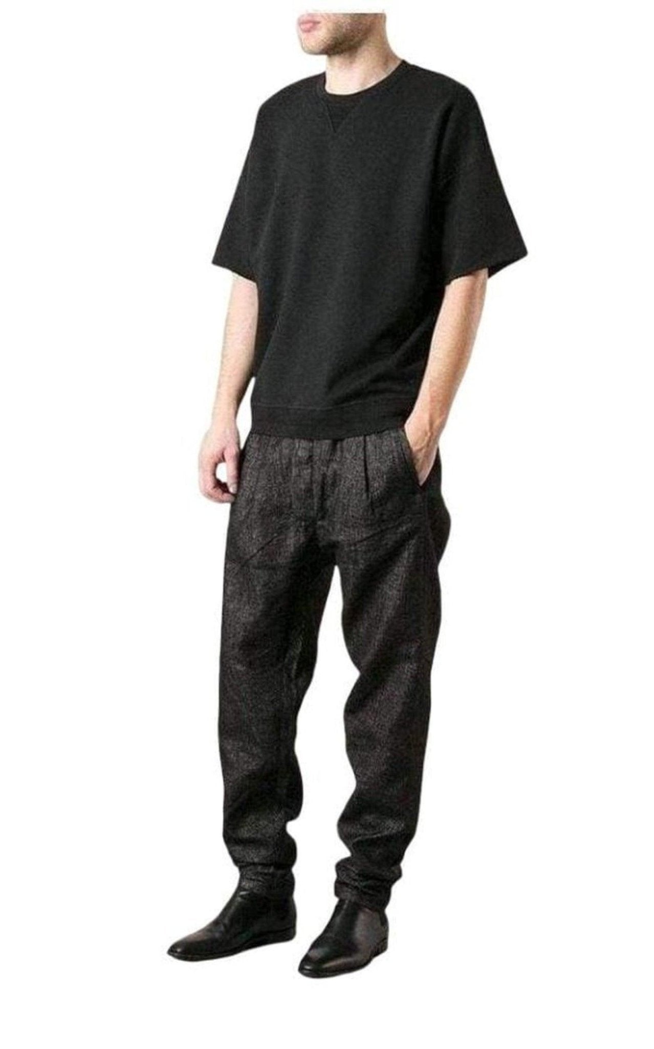 Boris Bidjan Saberi Loose Fit Grey Trousers Pants - Runway Catalog