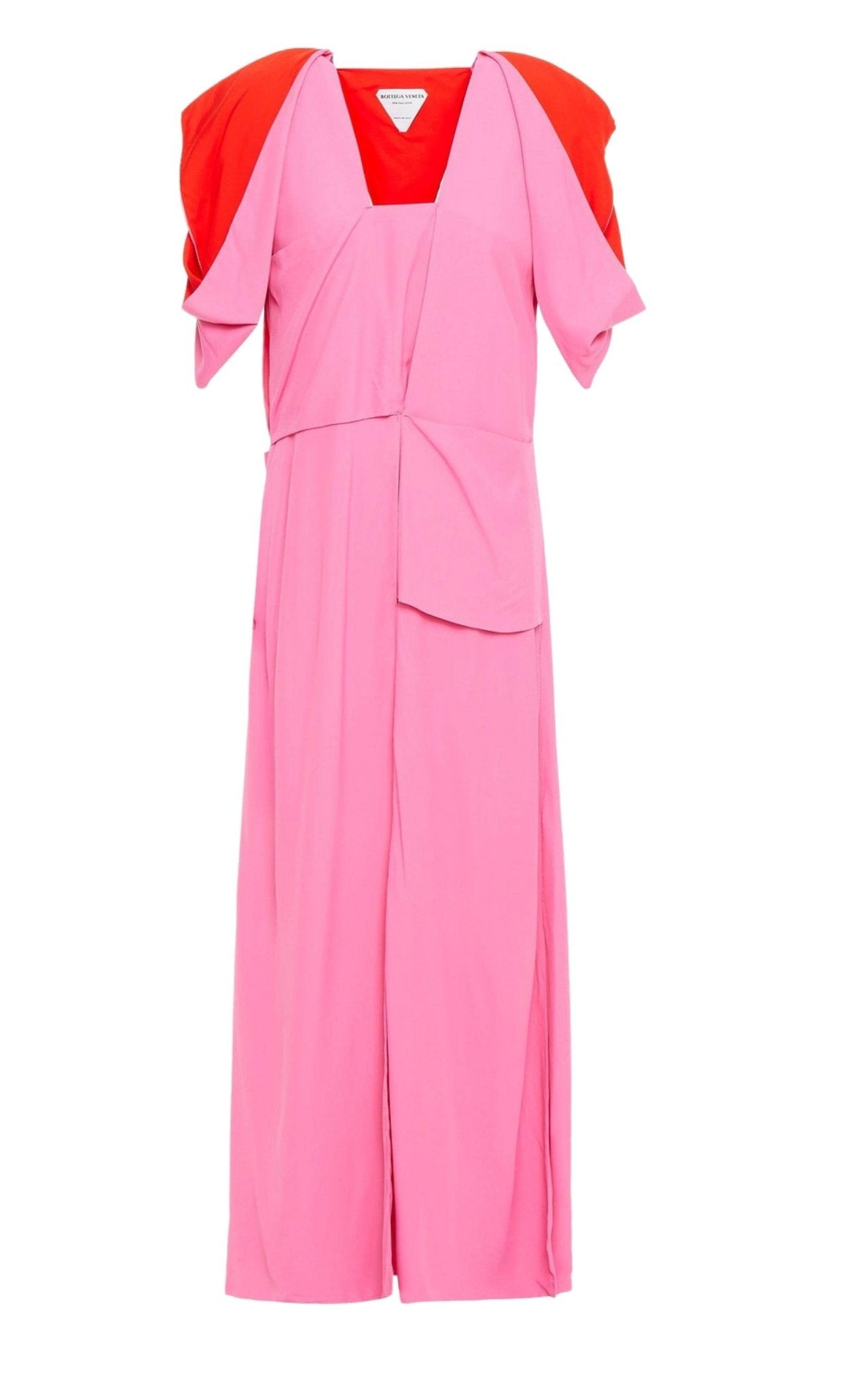 Bottega Veneta Cold - shoulder Cutout Two - tone Midi Dress - Runway Catalog