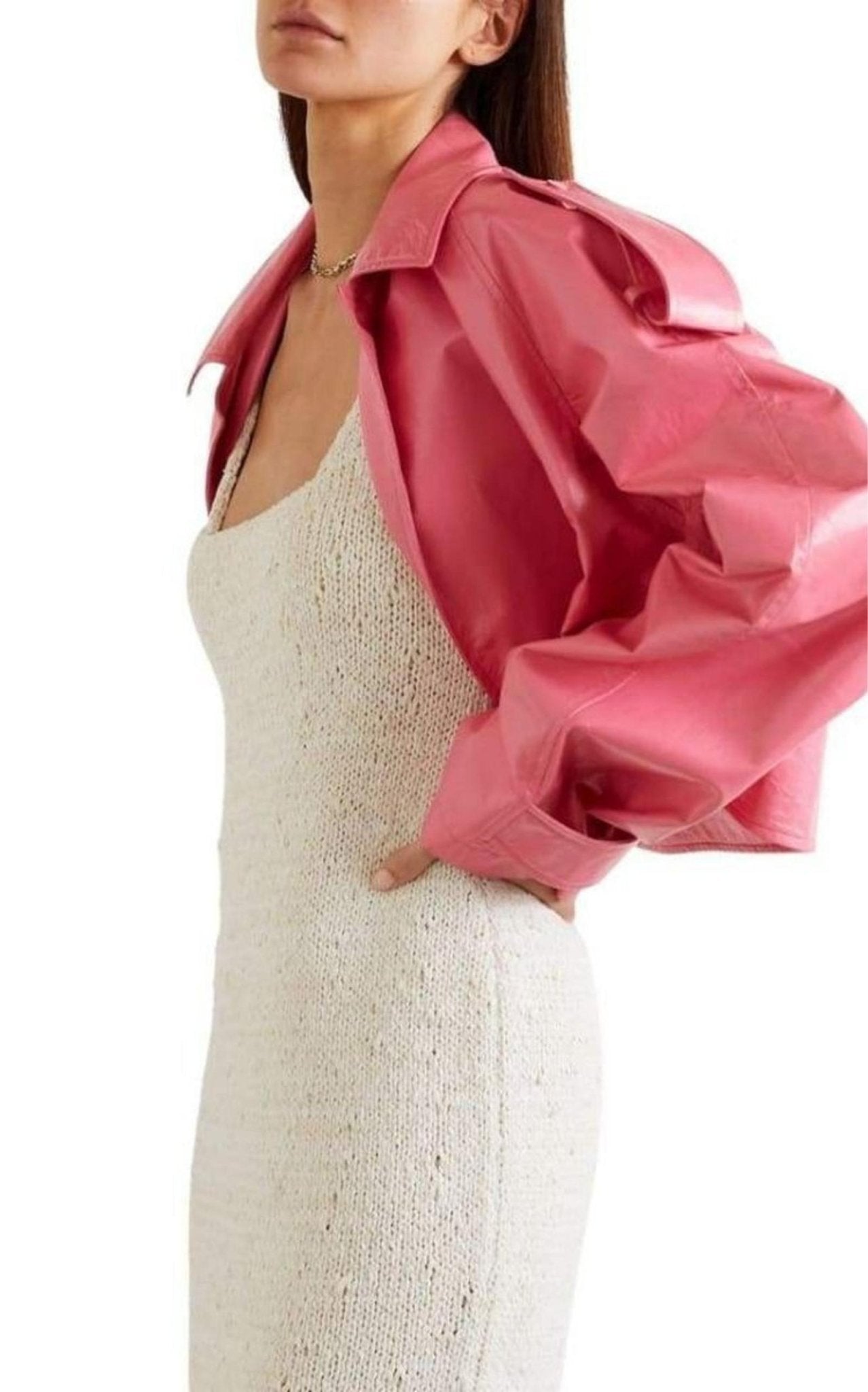 Bottega Veneta Convertible Crinkled Glossed - leather Trench Coat - Runway Catalog