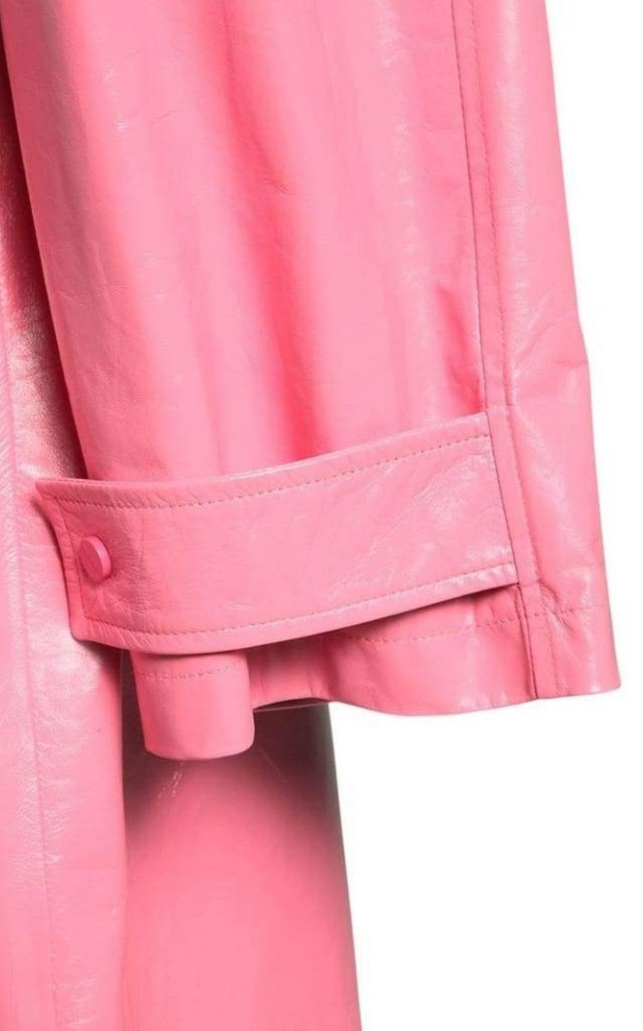 Bottega Veneta Convertible Crinkled Glossed - leather Trench Coat - Runway Catalog