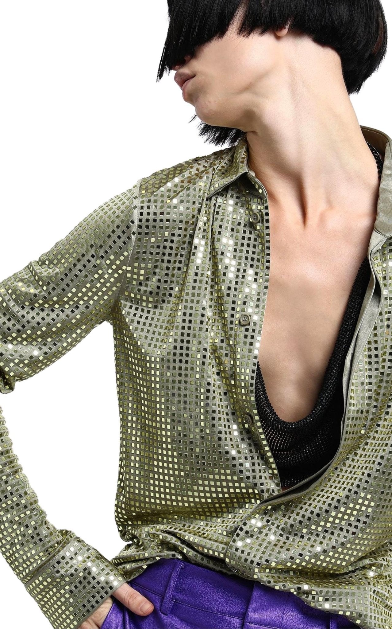 Bottega Veneta Mirror Shirt Buttons Closure Long Sleeves - Runway Catalog