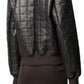 Quilted Leather Bomber Jacket Bottega Veneta