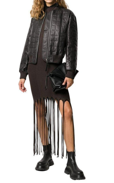 Bottega Veneta Quilted Leather Bomber Jacket - Runway Catalog