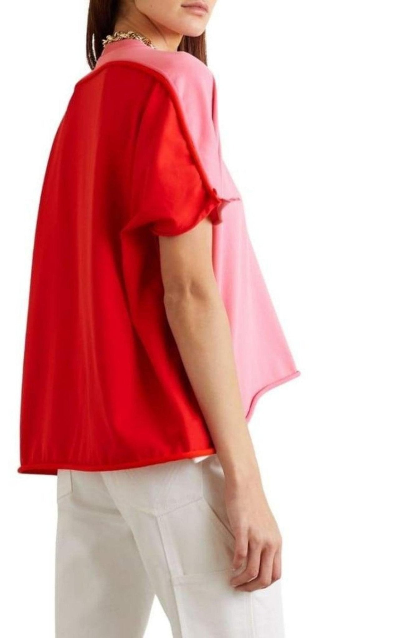 Bottega Veneta Two - tone Jersey T-shirt - Runway Catalog