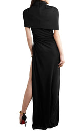 Cape-effect Draped Stretch Jersey Gown Brandon Maxwell