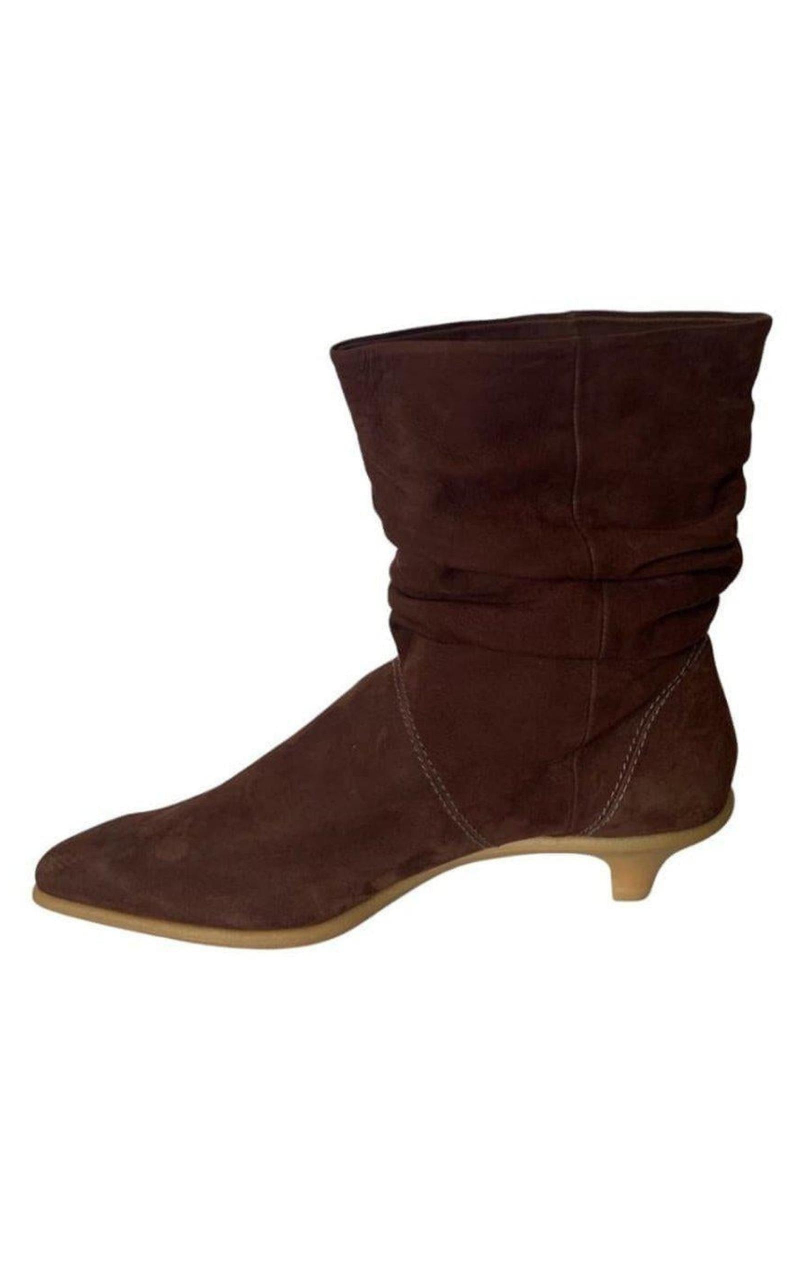  BCBGMAXAZRIABrown Leather Boots - Runway Catalog