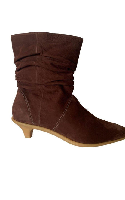  BCBGMAXAZRIABrown Leather Boots - Runway Catalog