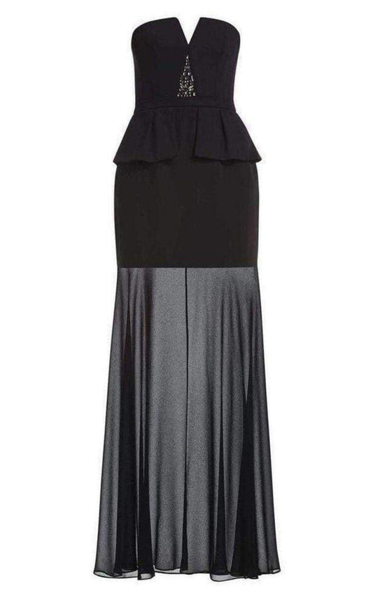  BCBGMAXAZRIACaitlyn Strapless Embellished Bodice Dress - Runway Catalog