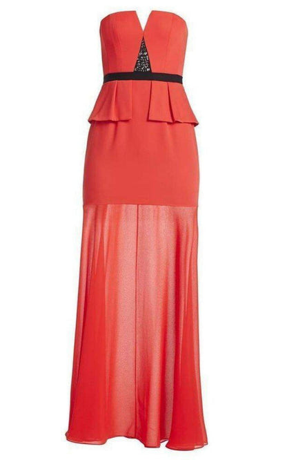  BCBGMAXAZRIACaitlyn Strapless Embellished-Bodice Gown - Runway Catalog