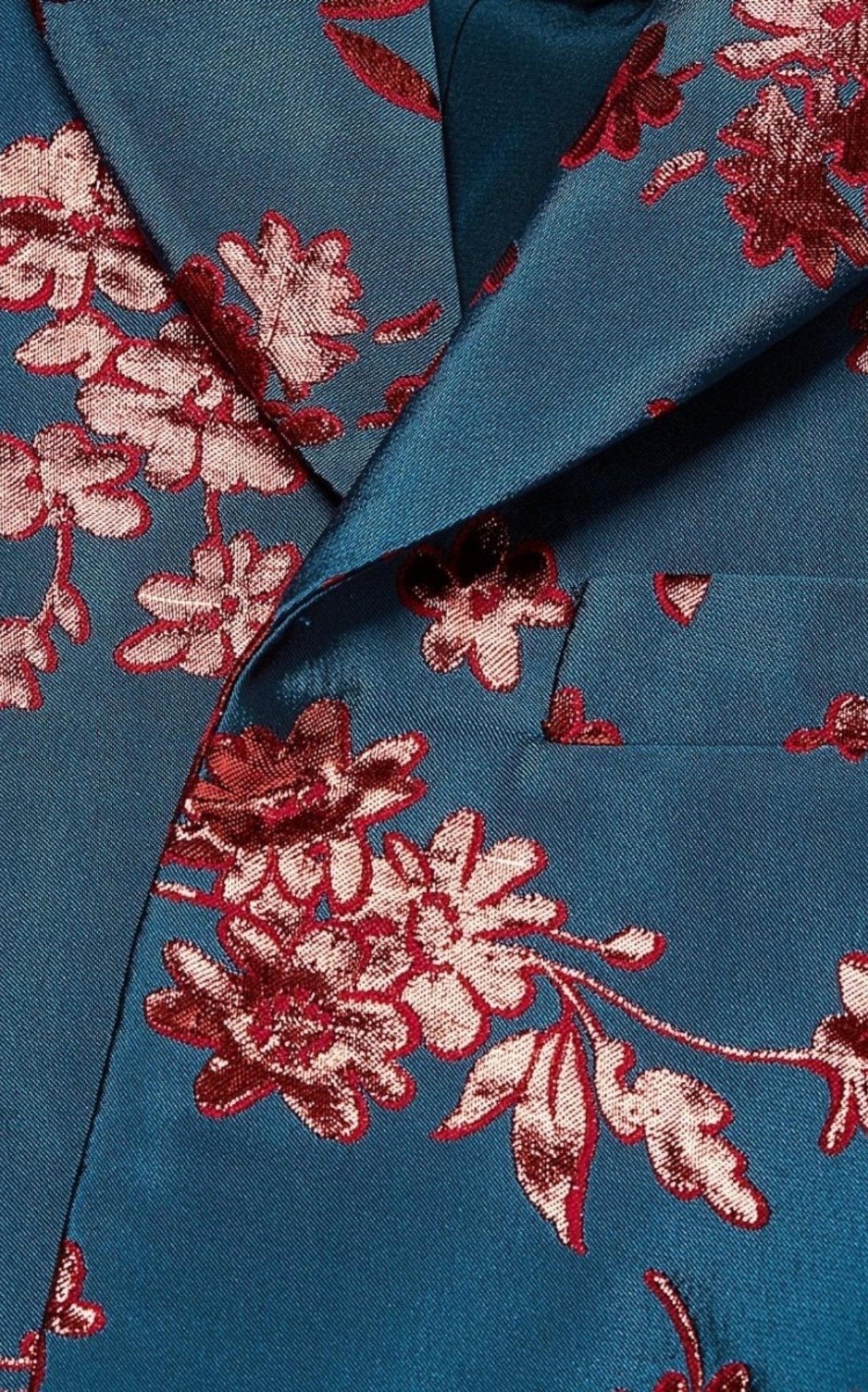 Carolina Herrera Floral Cropped Bolero Jacket - Runway Catalog