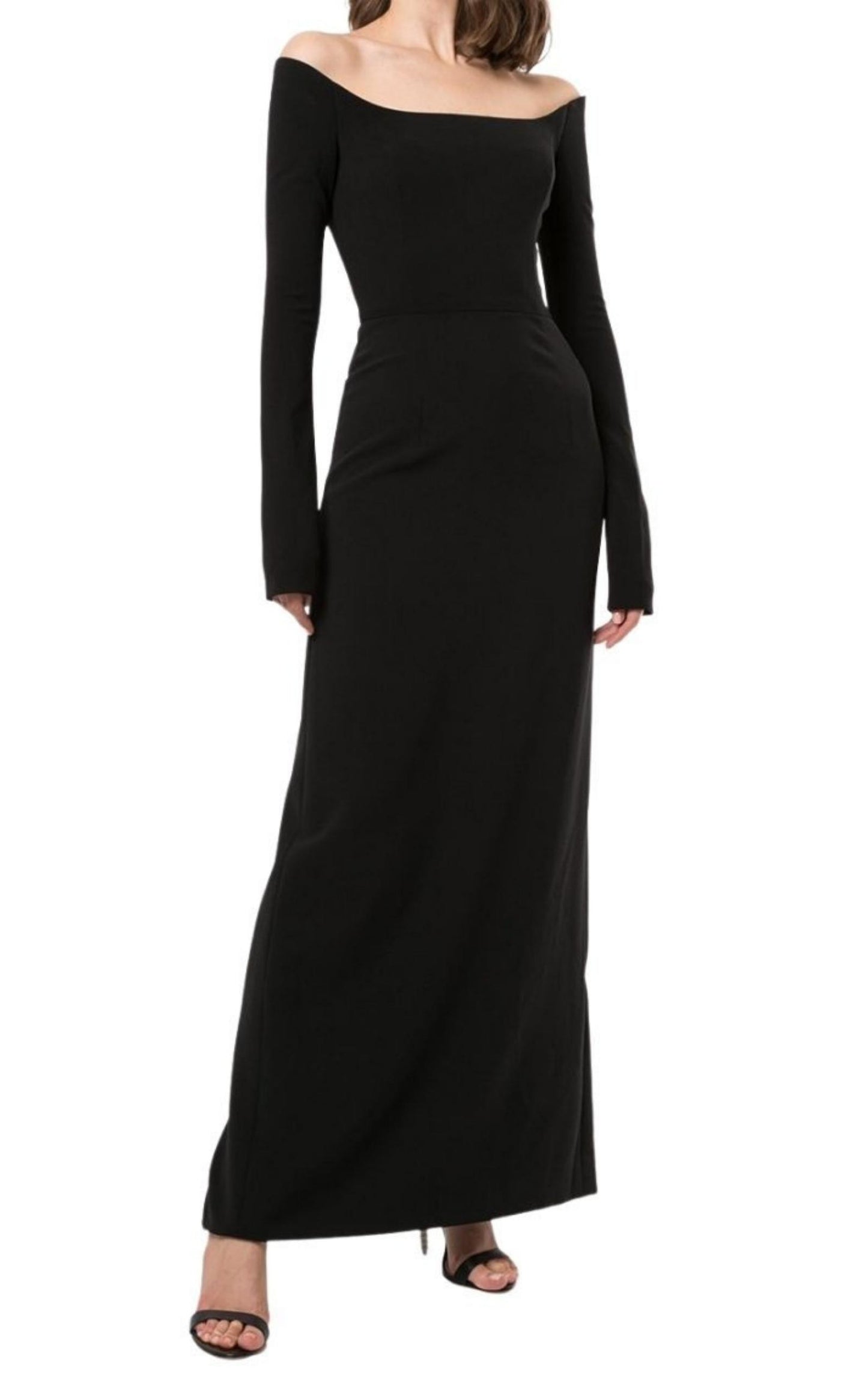 Off-the-shoulder Long-sleeve Dress Carolina Herrera