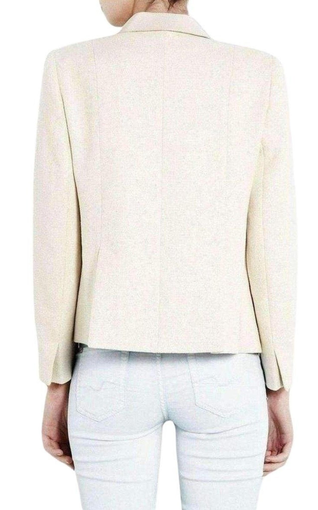 Carven Contrast Revere Woven Jacket - Runway Catalog