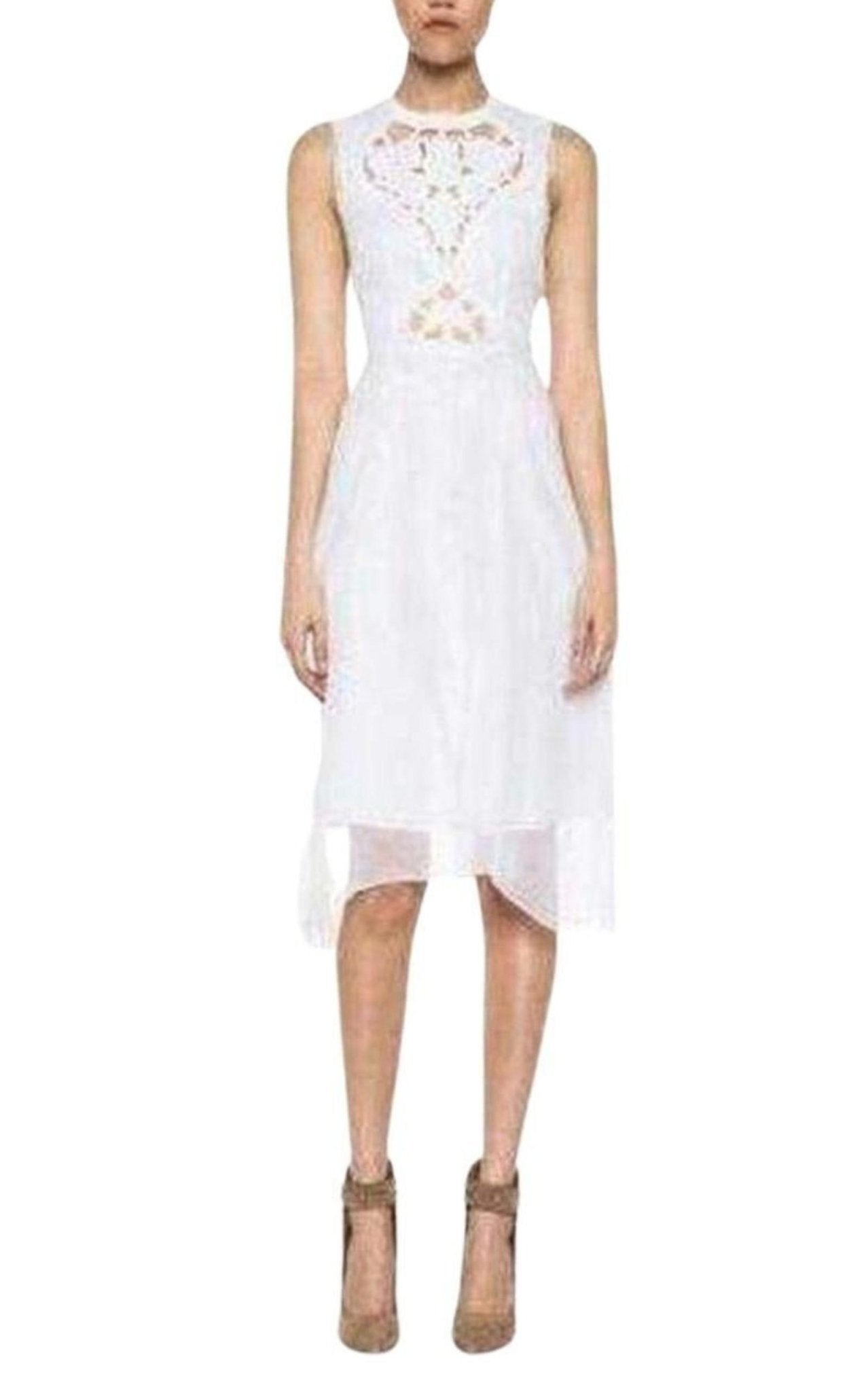 Carven Cutout Cotton Organza Dress - Runway Catalog