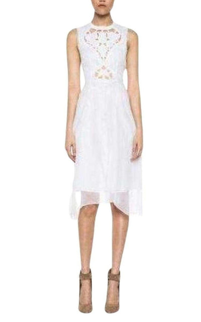 Carven Cutout Cotton Organza Dress - Runway Catalog
