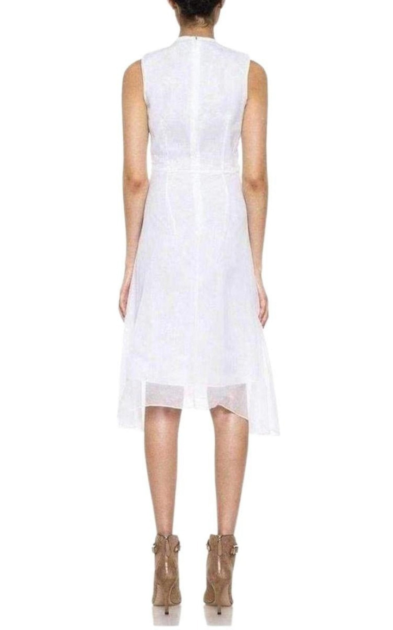 Carven Cutout Cotton Organza Dress - Runway Catalog