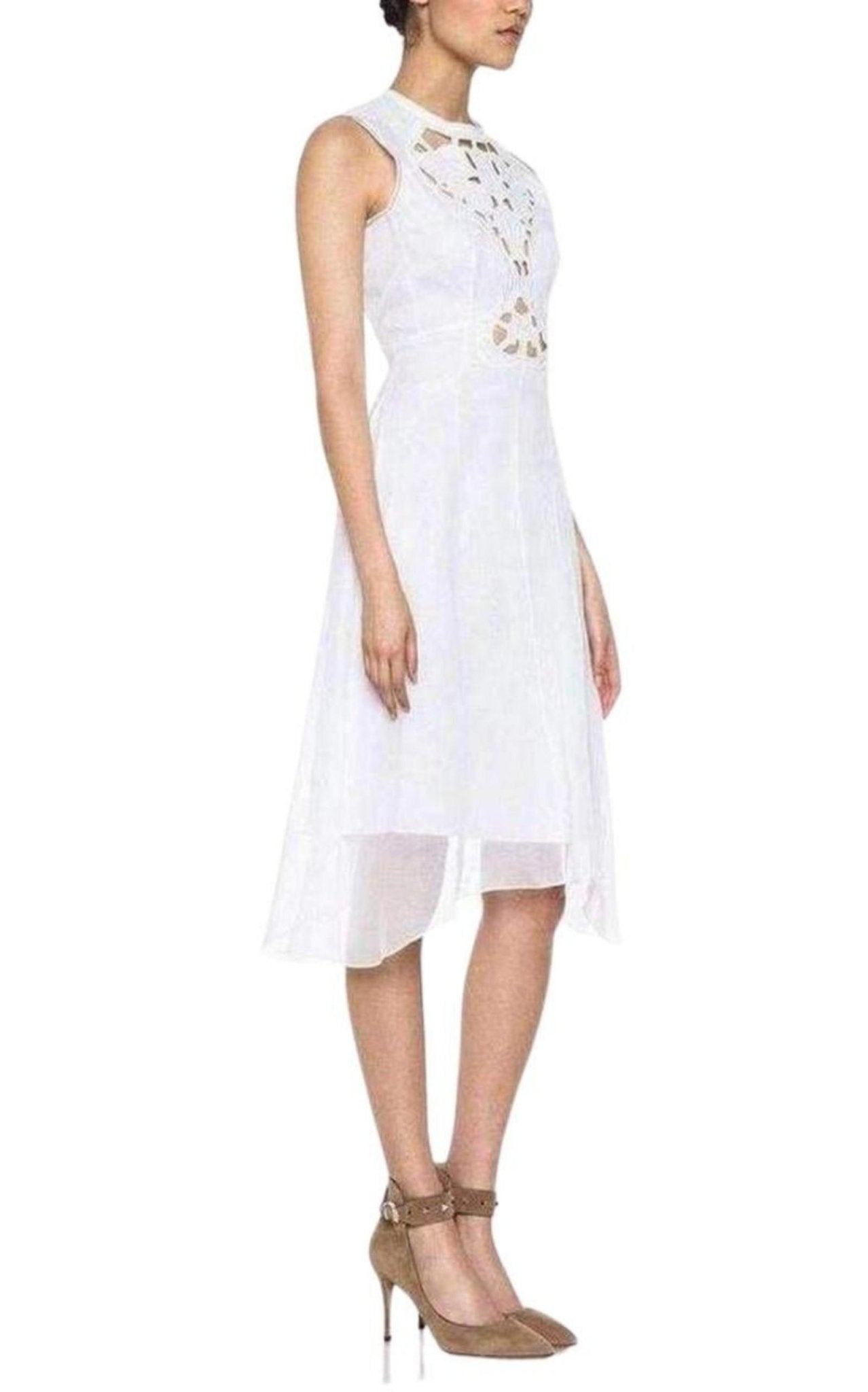 Carven Cutout Cotton Organza Dress - Runway Catalog