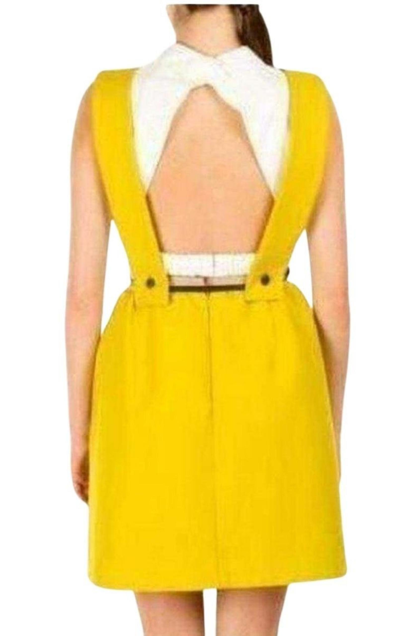  CarvenOpen Back Pinafore Dress - Runway Catalog