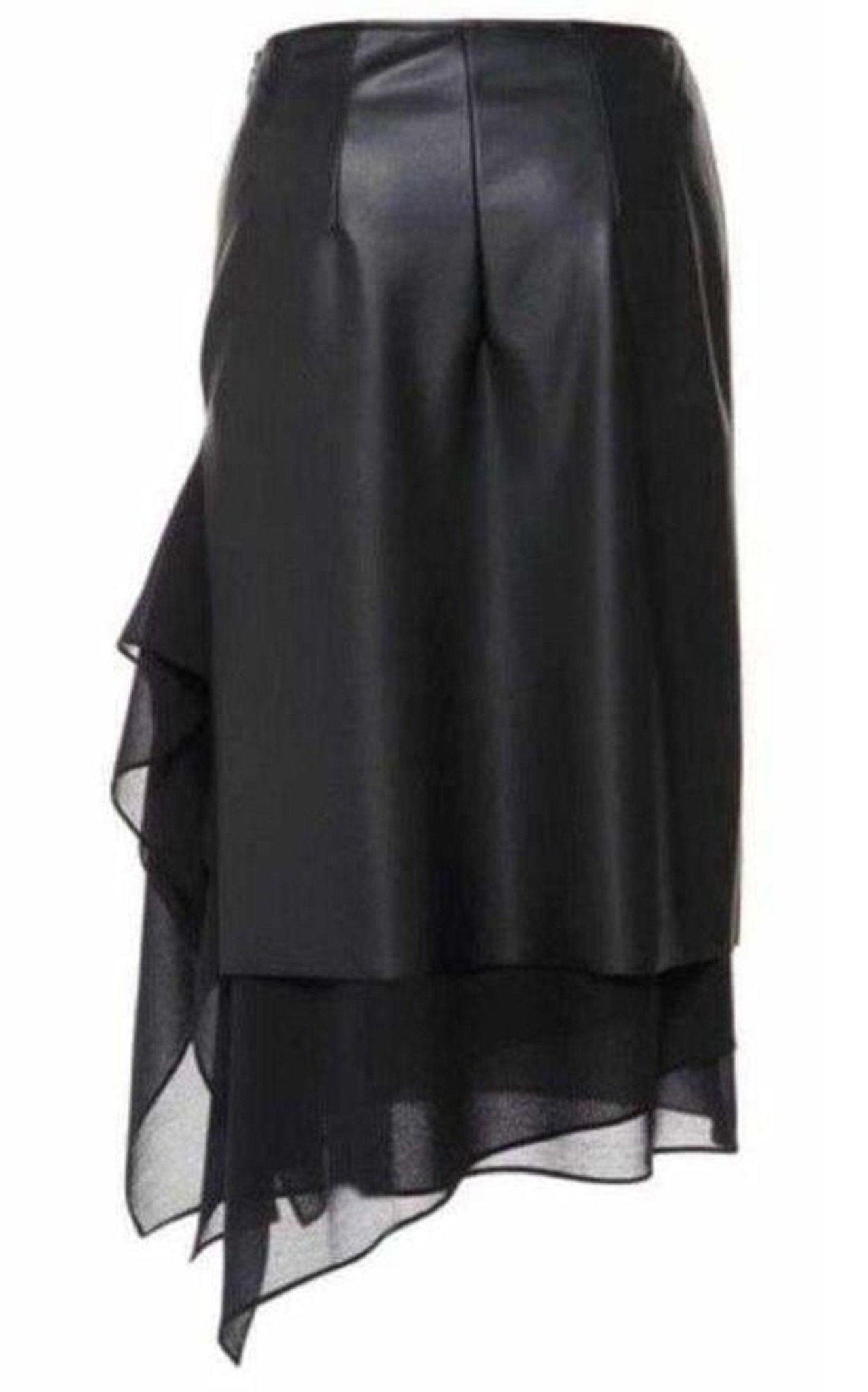 Cedric Charlier Black Layered Skirt - Runway Catalog