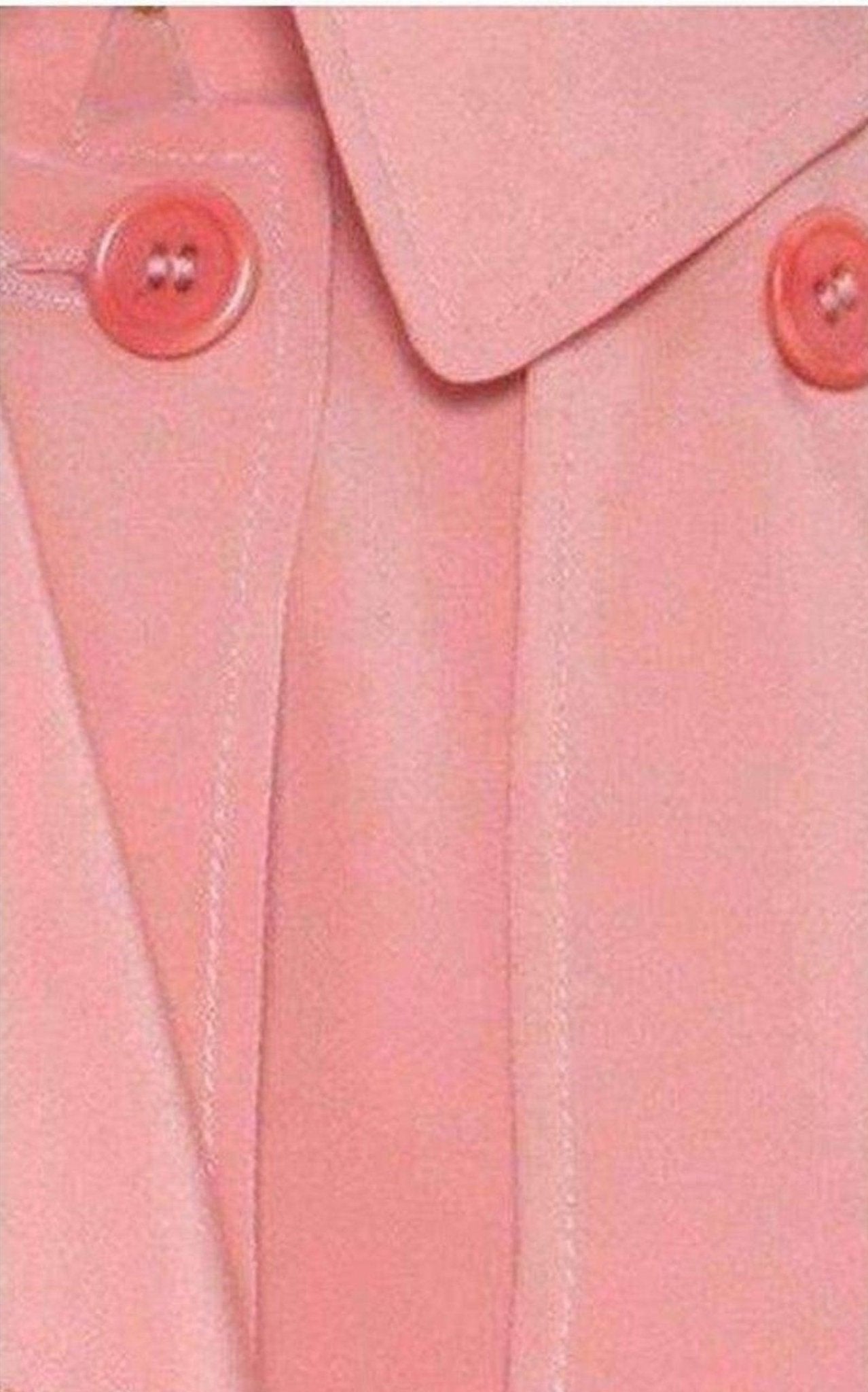 Cedric Charlier Pink Silk Georgette Trench Coat - Runway Catalog