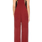 Burgundy Cheer Panel Jumpsuit Chloe