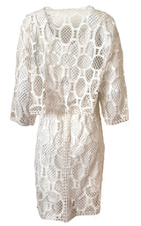 Crochet Lace Cotton Dress Chloe