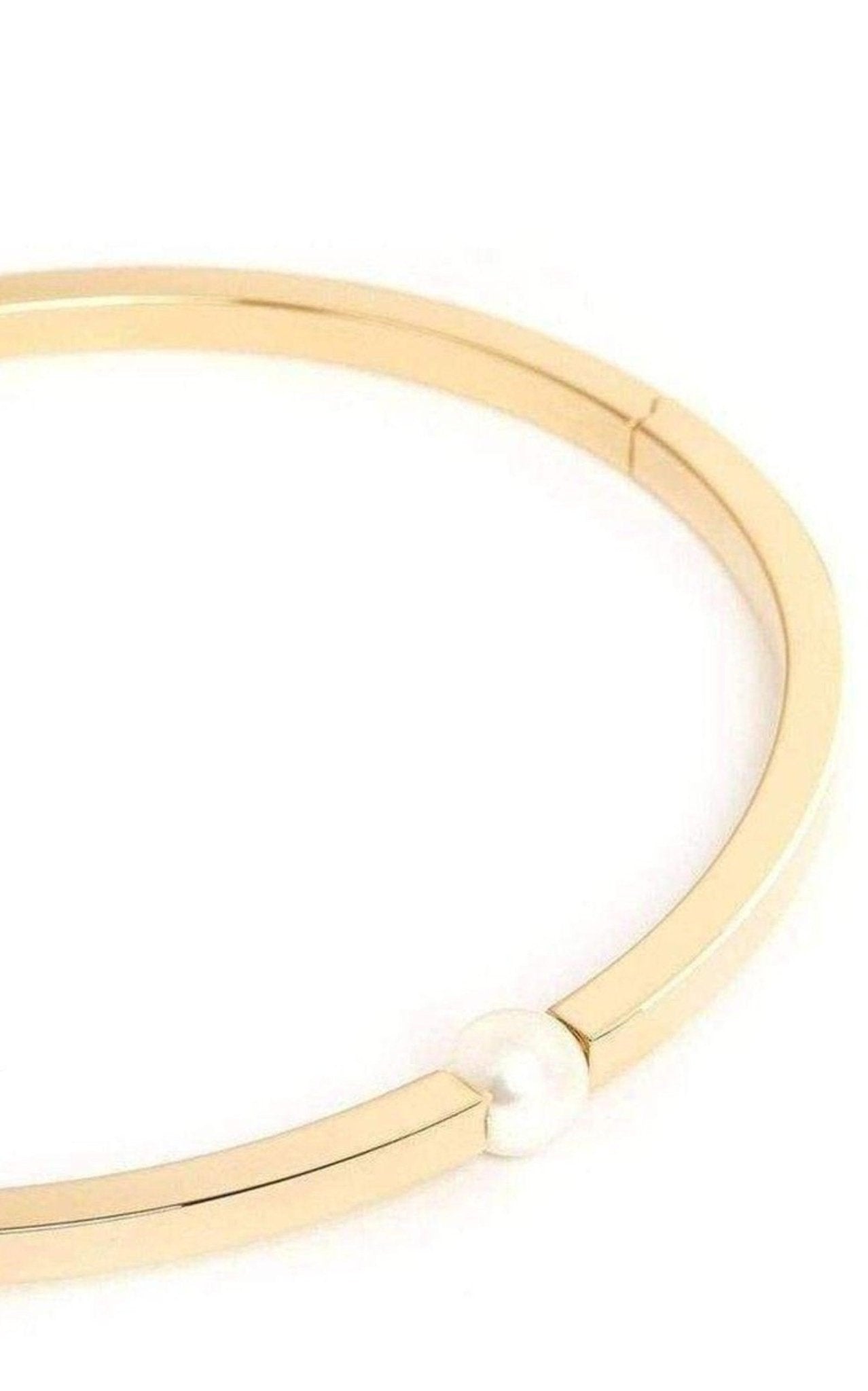 Chloe Darcey Inset Swarovski Pearl Chunky Torque Necklace - Runway Catalog