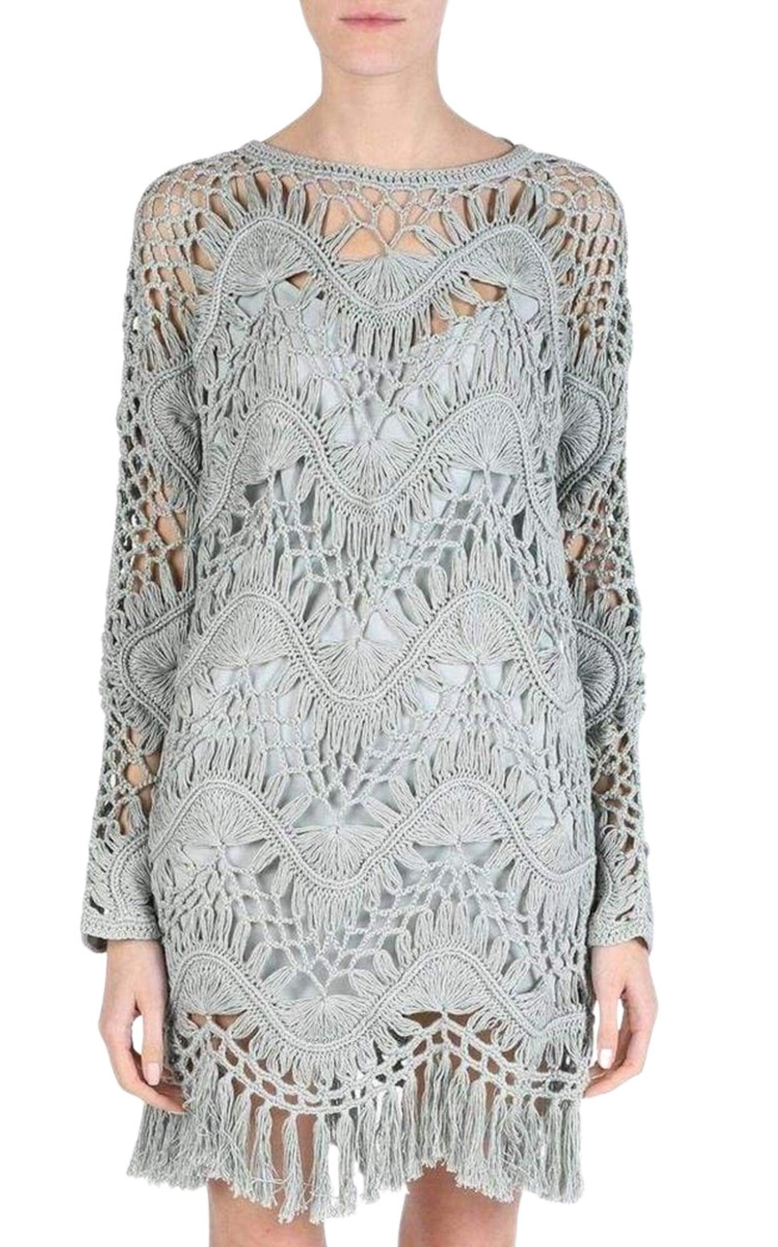 Fringed Macrame Dress Chloe