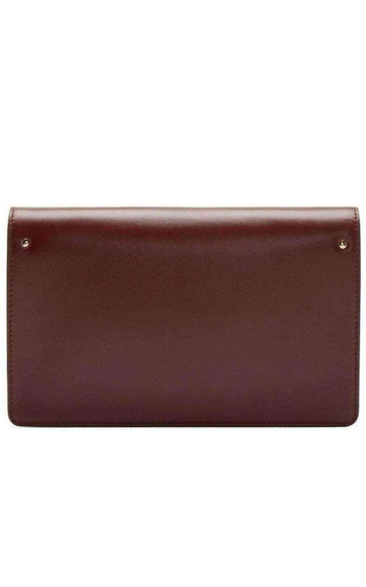 Chloe Gabrielle Burgundy Leather Clutch - Runway Catalog