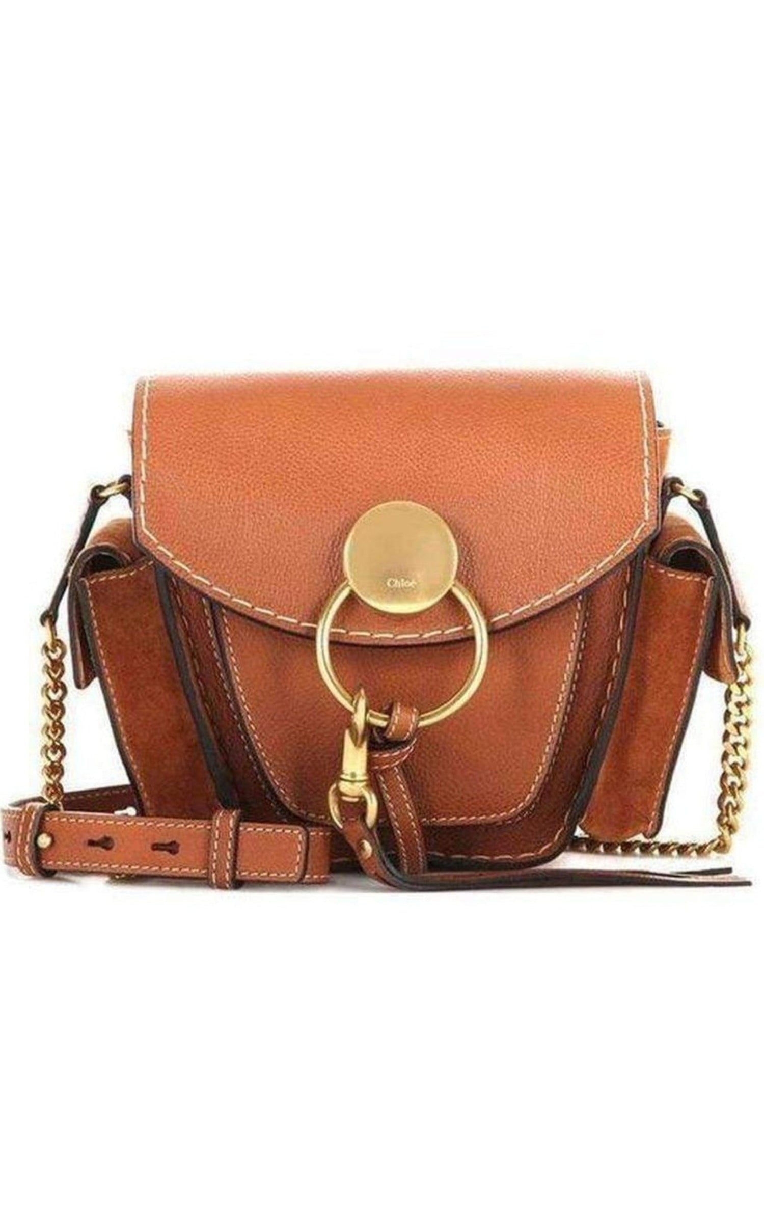 Chloe Jodie Mini Leather Bag Caramel