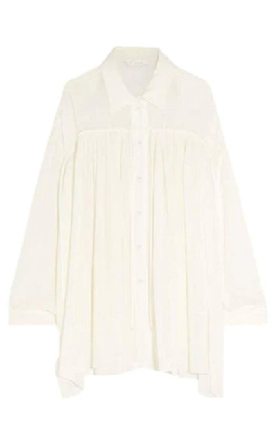 Chloe Oversize fine Crepe Shirt - Runway Catalog
