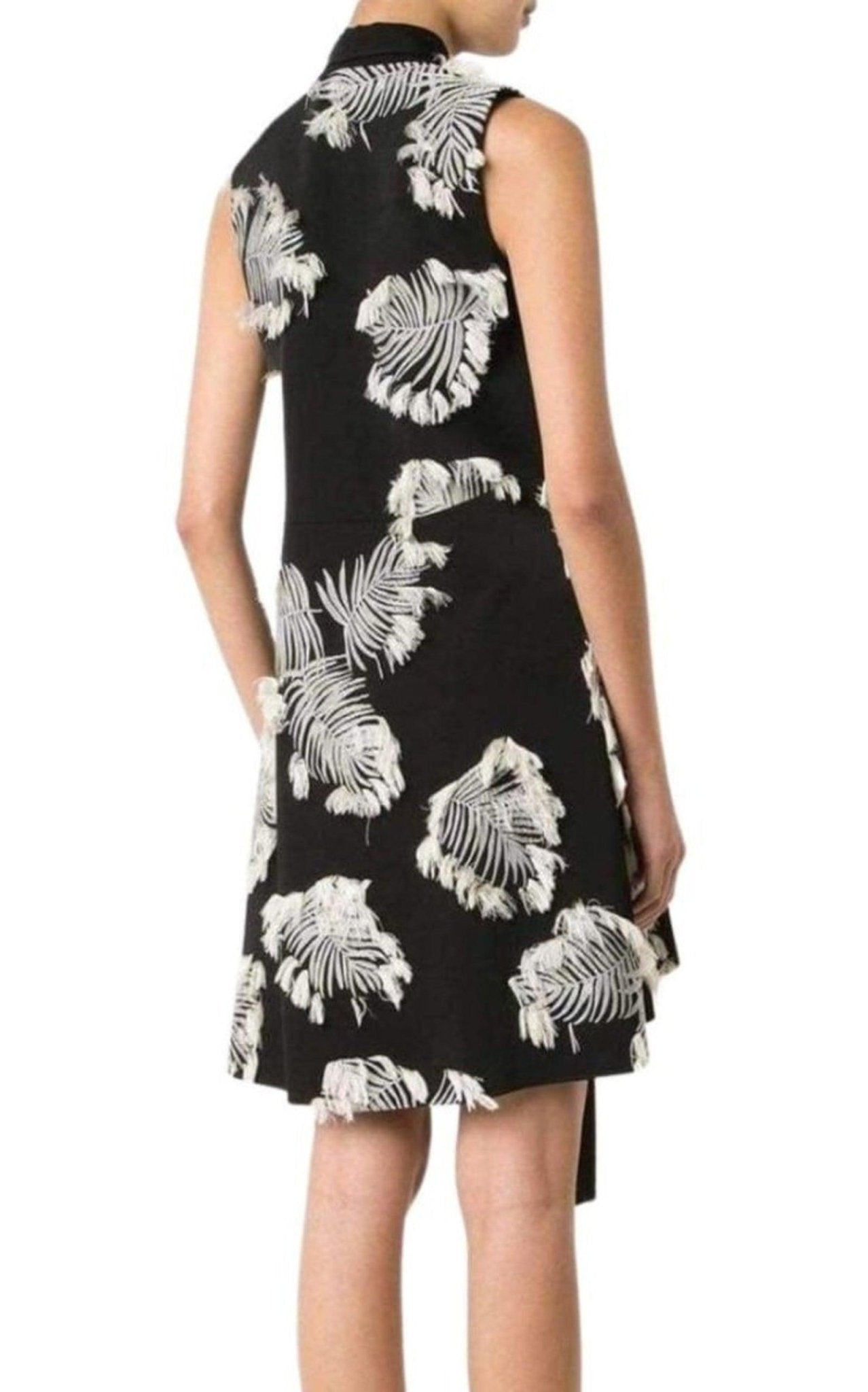 Chloe Palm Jacquard Dress - Runway Catalog