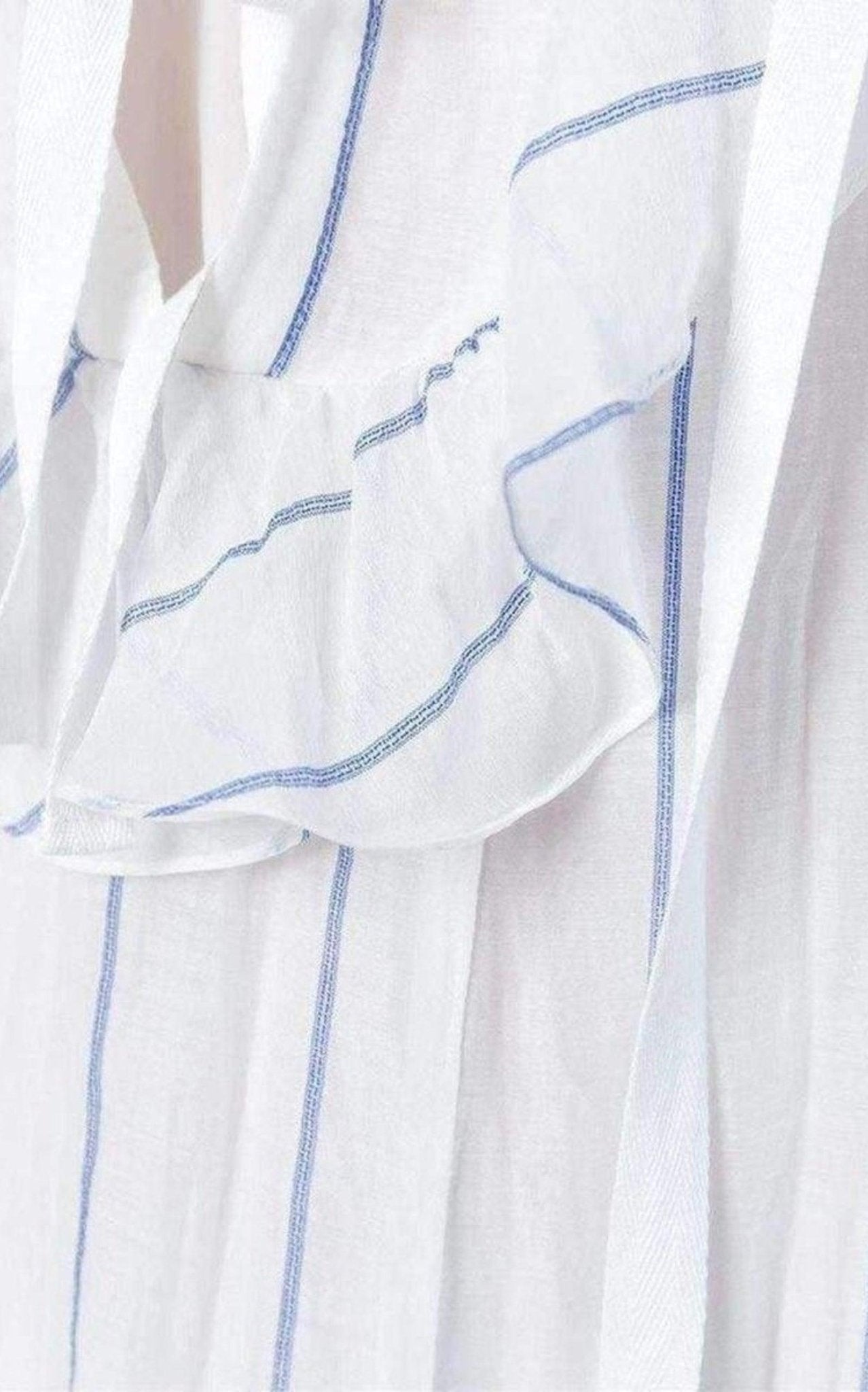 Chloe Ruffled Silk Blend Loose Dress - Runway Catalog