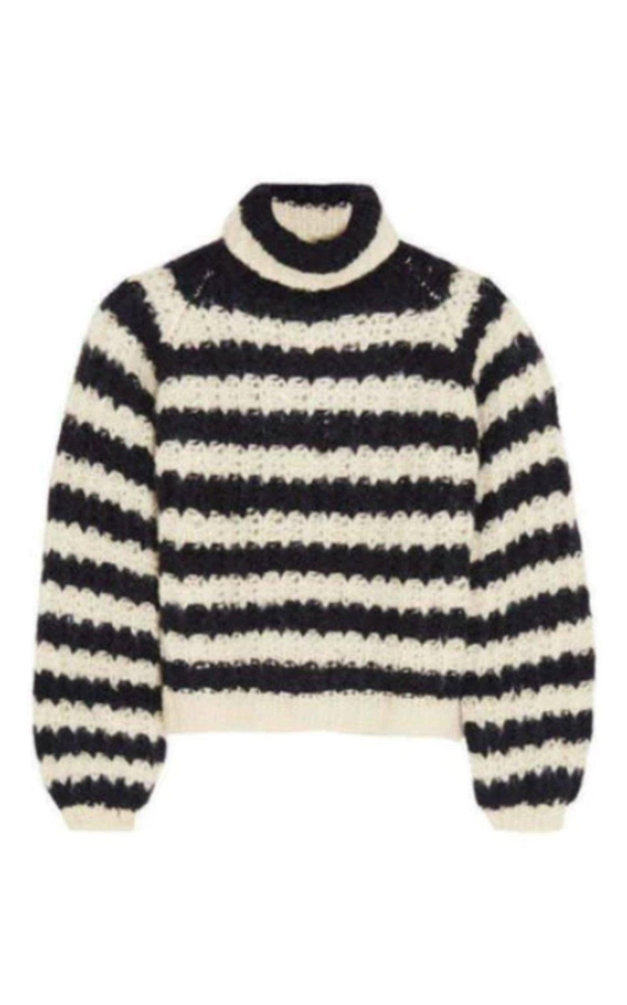Chloe Striped Mohair Blend Sweater - Runway Catalog