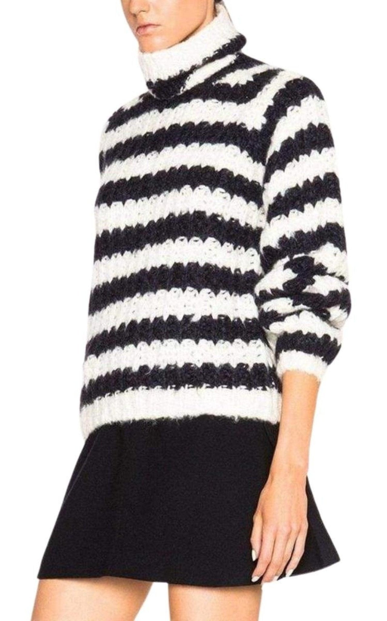 Chloe Striped Mohair Blend Sweater - Runway Catalog