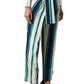 Striped Sarong Silk Trousers Chloe