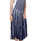 Vertical Stripe Midi Dress Chloe