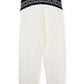 White Embroidered Cotton Pants Chloe